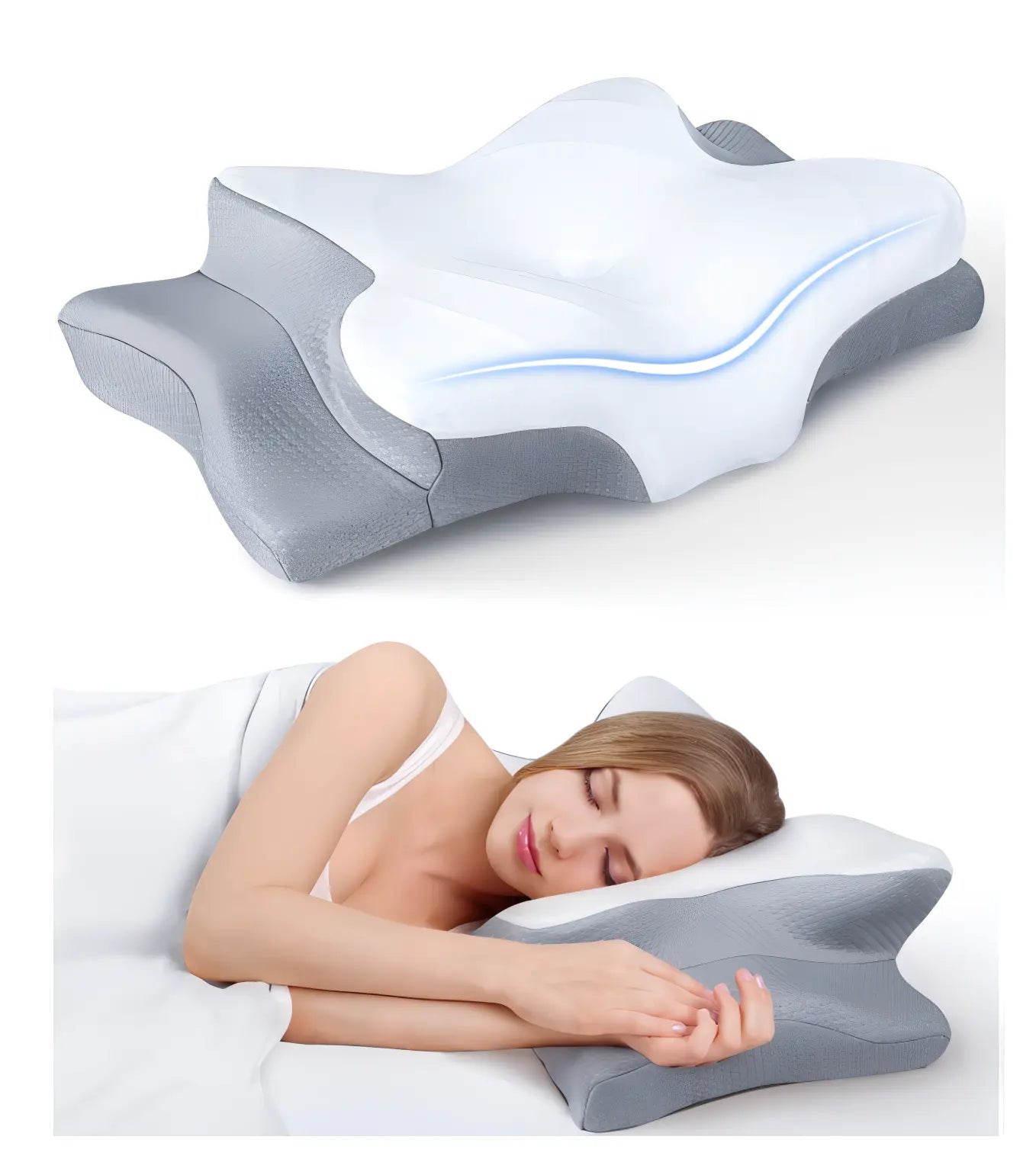 HomeIQ™ Neck Relief Pillow - 50% Off and Free Shipping